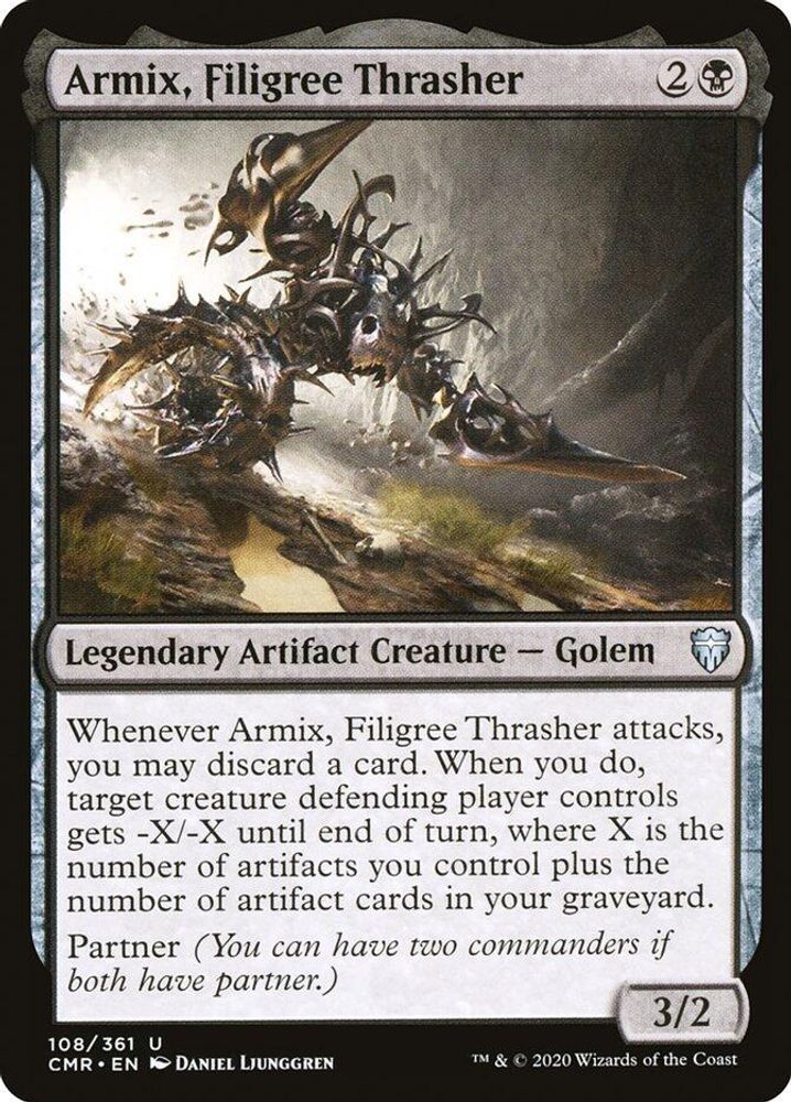 2020 Magic: The Gathering: Commander Legends (CMR) - Armix Filigree Thrasher (#108, Uncommon) (, Near Mint)