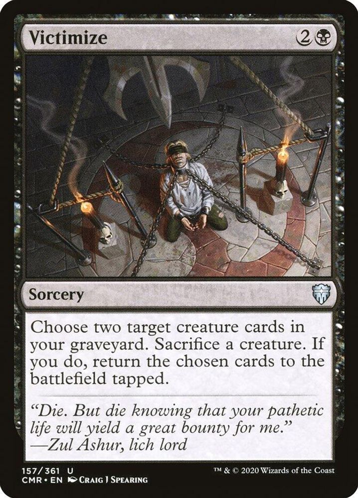 2020 Magic: The Gathering: Commander Legends (CMR) - Victimize (#157, Uncommon) (, Near Mint)