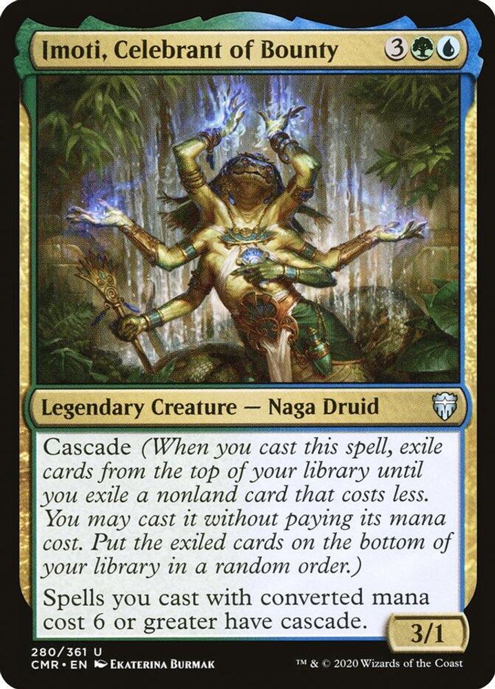 2020 Magic: The Gathering: Commander Legends (CMR) - Imoti Celebrant of Bounty (#280, Uncommon) (, Near Mint)