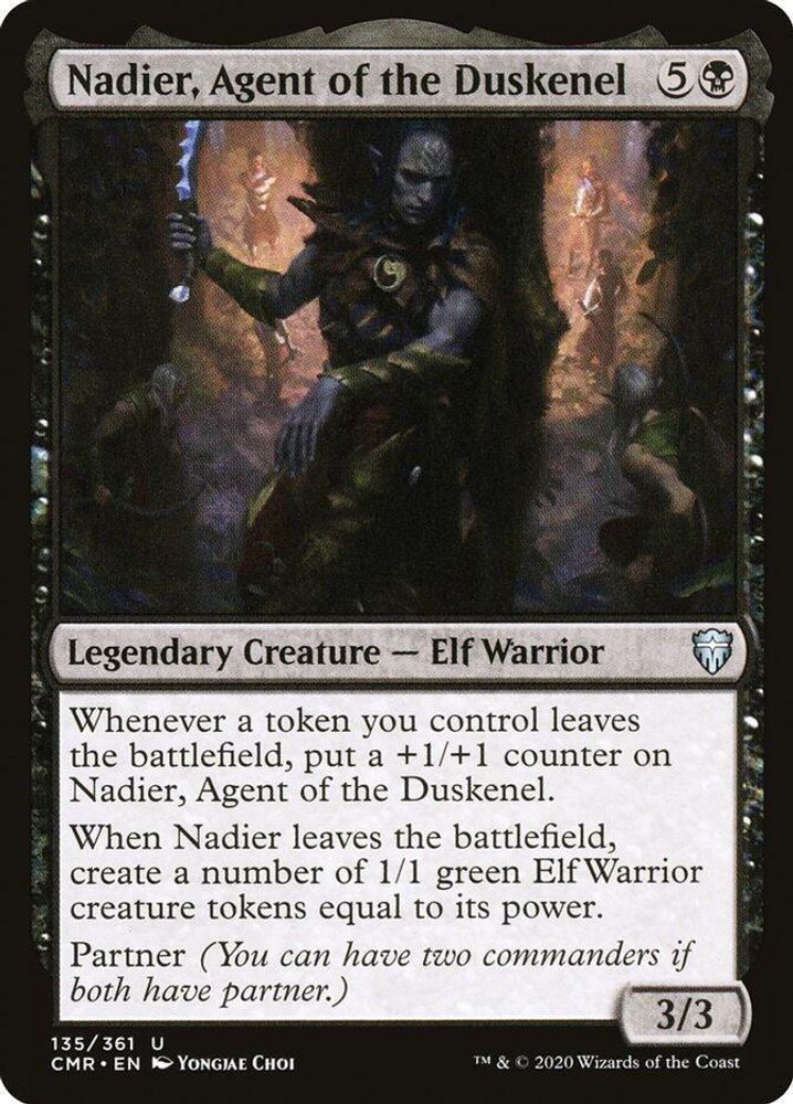 2020 Magic: The Gathering: Commander Legends (CMR) - Nadier Agent of the Duskenel (#135, Uncommon) (, Near Mint)