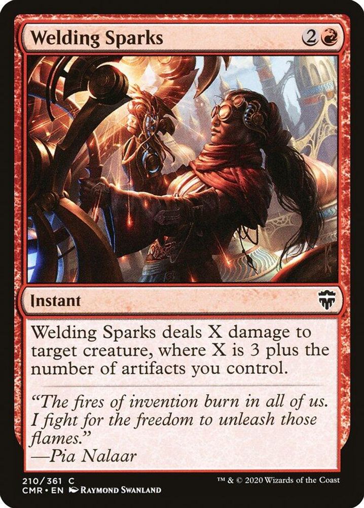 2020 Magic: The Gathering: Commander Legends (CMR) - Welding Sparks (#210, Common) (, Near Mint)