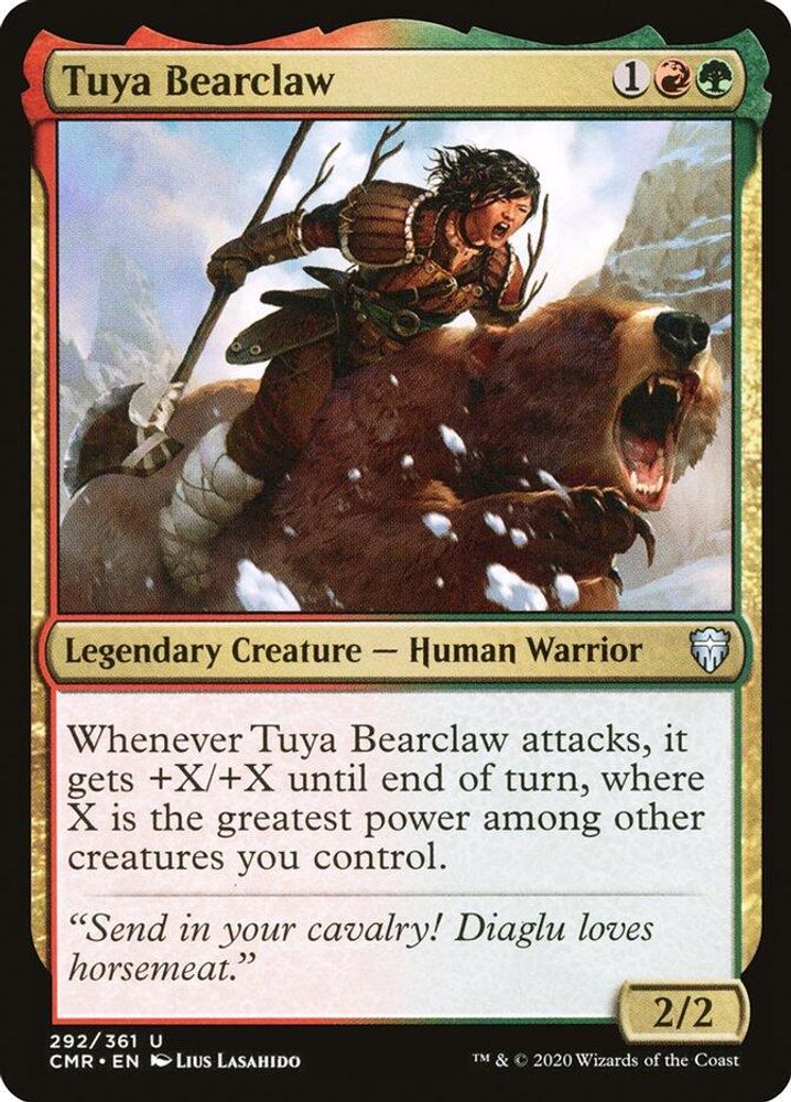 2020 Magic: The Gathering: Commander Legends (CMR) - Tuya Bearclaw (#292, Uncommon) (, Near Mint)