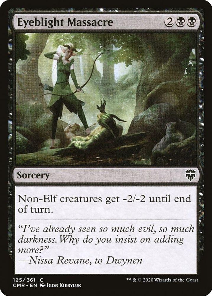 2020 Magic: The Gathering: Commander Legends (CMR) - Eyeblight Massacre (#125, Common) (, Near Mint)