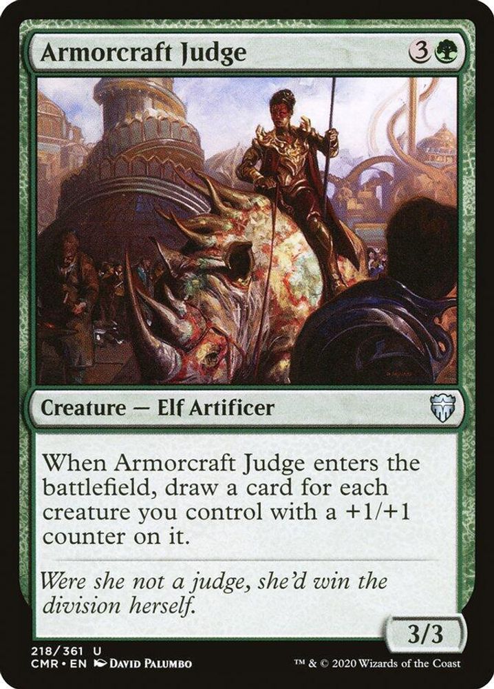 2020 Magic: The Gathering: Commander Legends (CMR) - Armorcraft Judge (#218, Uncommon) (, Near Mint)