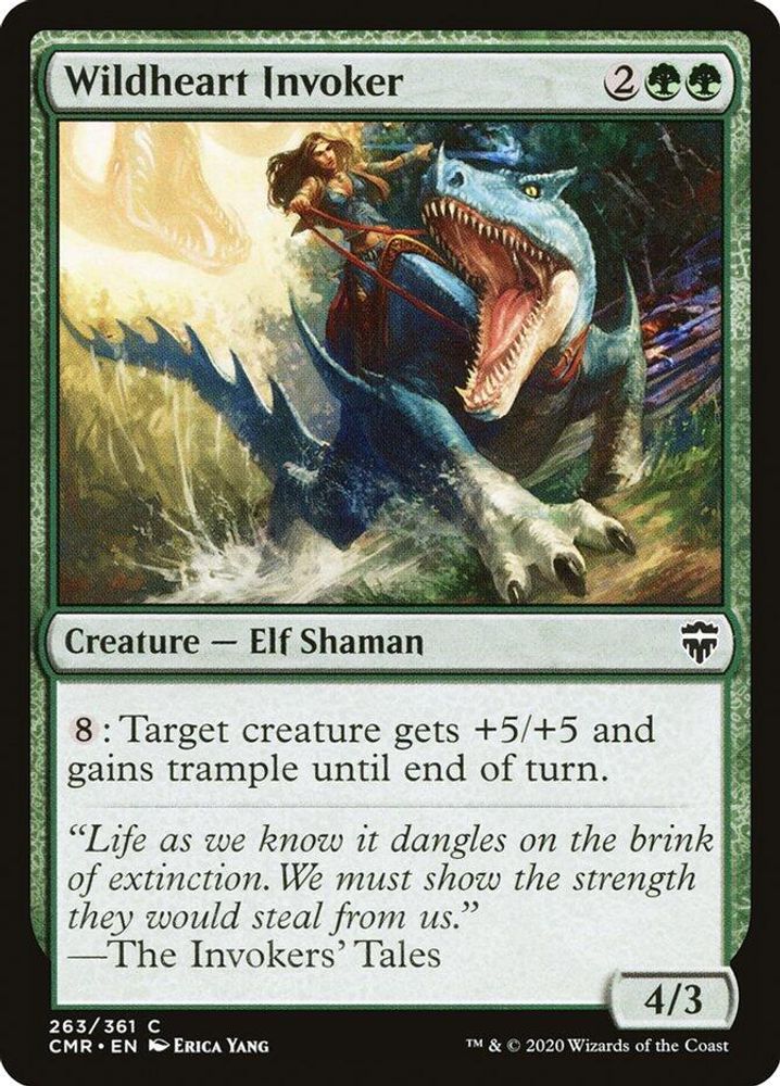 2020 Magic: The Gathering: Commander Legends (CMR) - Wildheart Invoker (#263, Common) (, Near Mint)