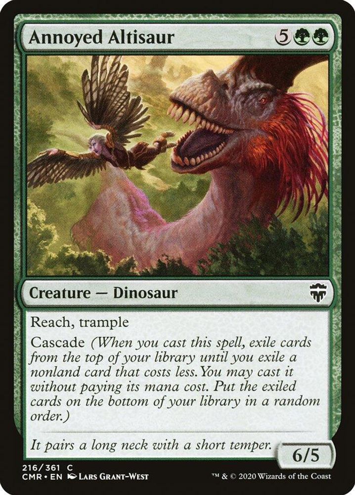 2020 Magic: The Gathering: Commander Legends (CMR) - Annoyed Altisaur (#216, Common) (, Near Mint)