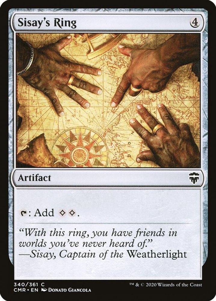2020 Magic: The Gathering: Commander Legends (CMR) - Sisays Ring (#340, Common) (, Near Mint)