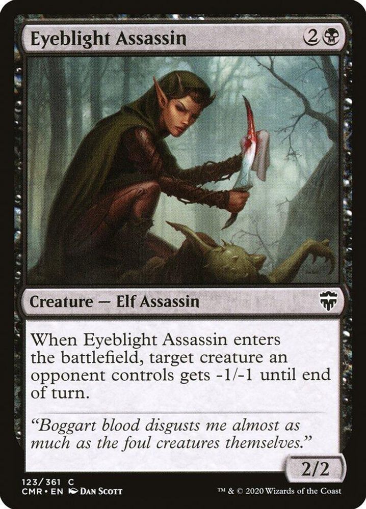 2020 Magic: The Gathering: Commander Legends (CMR) - Eyeblight Assassin (#123, Common) (, Near Mint)