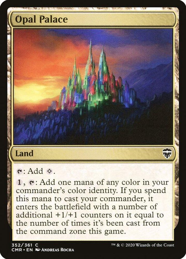 2020 Magic: The Gathering: Commander Legends (CMR) - Opal Palace (#352, Common) (, Near Mint)