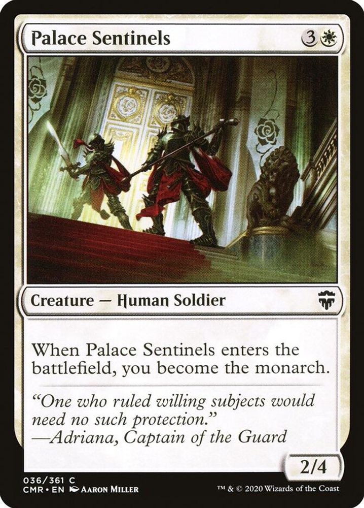2020 Magic: The Gathering: Commander Legends (CMR) - Palace Sentinels (#36, Common)