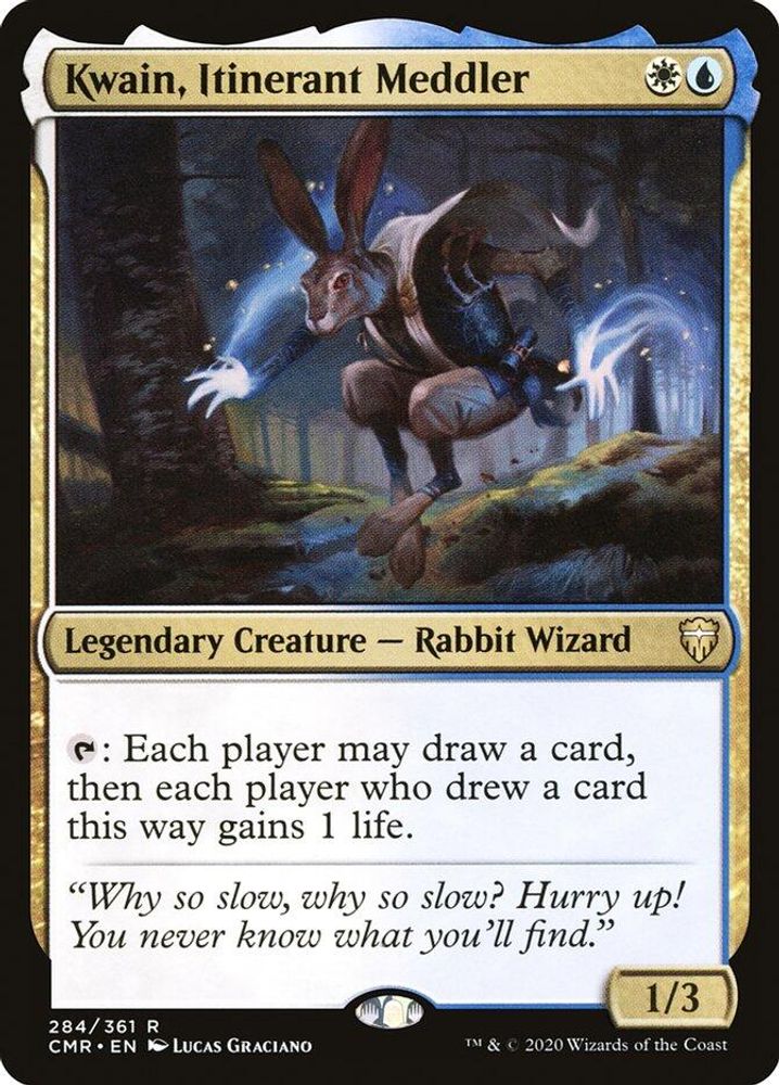 2020 Magic: The Gathering: Commander Legends (CMR) - Kwain Itinerant Meddler (#284, Rare) (, Near Mint)