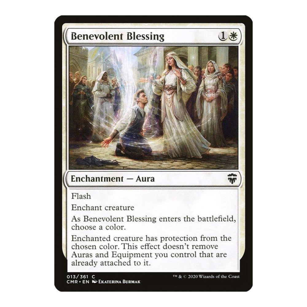 2020 Magic: The Gathering: Commander Legends (CMR) - Benevolent Blessing (#13, Common) (, Near Mint)