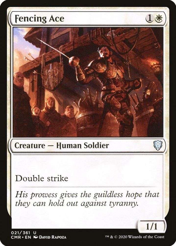 2020 Magic: The Gathering: Commander Legends (CMR) - Fencing Ace (#21, Uncommon) (, Near Mint)