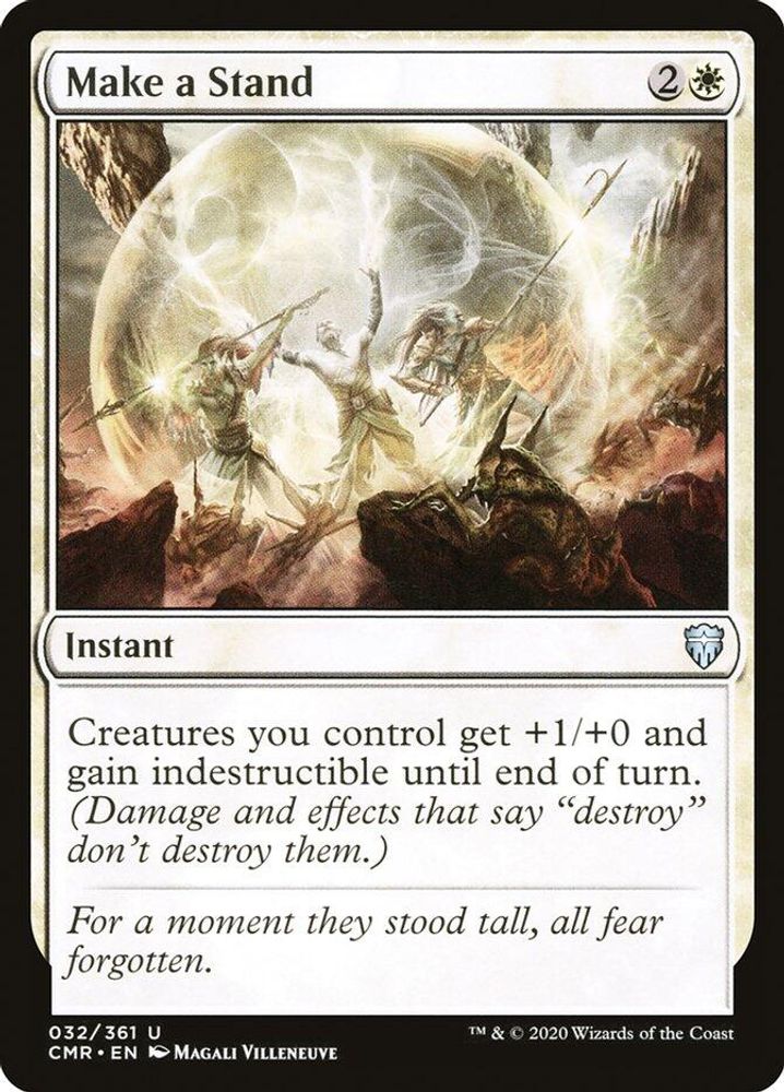 2020 Magic: The Gathering: Commander Legends (CMR) - Make a Stand (#32, Uncommon) (, Near Mint)