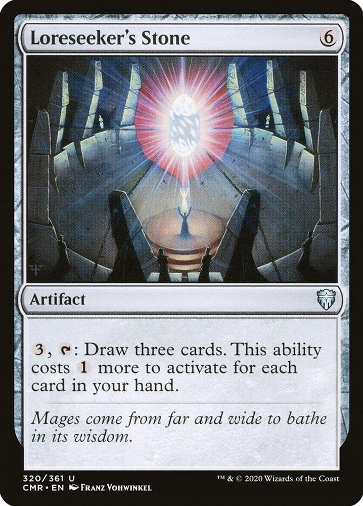 2020 Magic: The Gathering: Commander Legends (CMR) - Loreseekers Stone (#320, Uncommon) (, Near Mint)