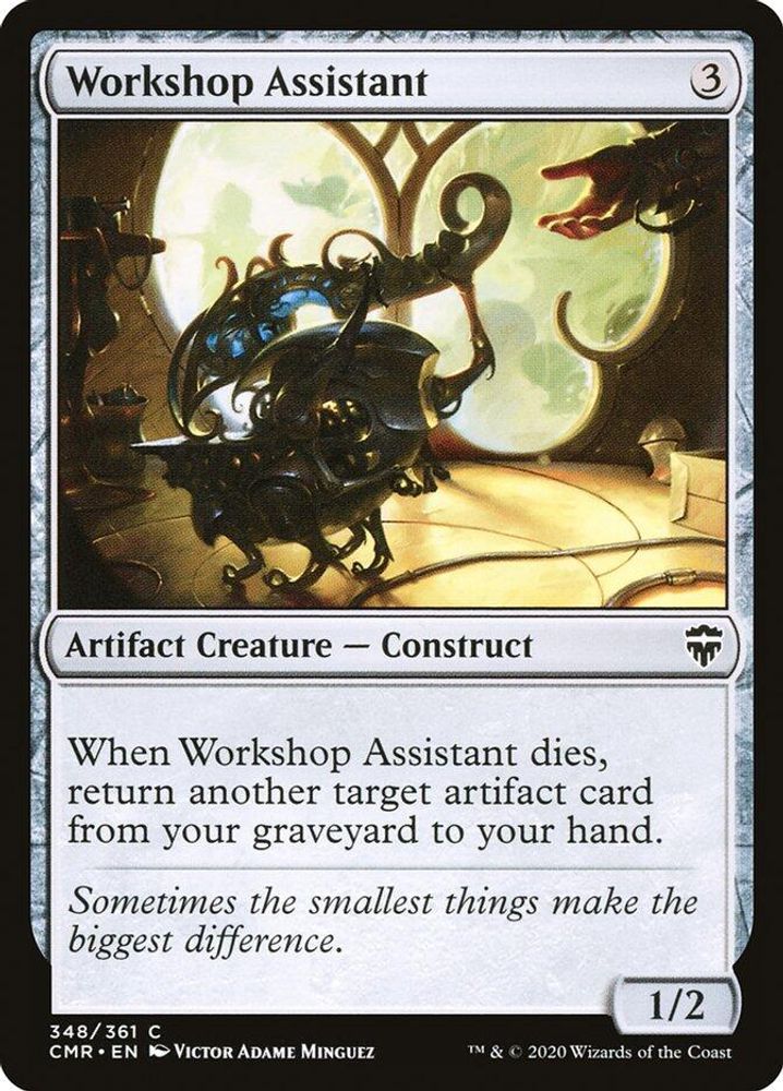 2020 Magic: The Gathering: Commander Legends (CMR) - Workshop Assistant (#348, Common) (, Near Mint)