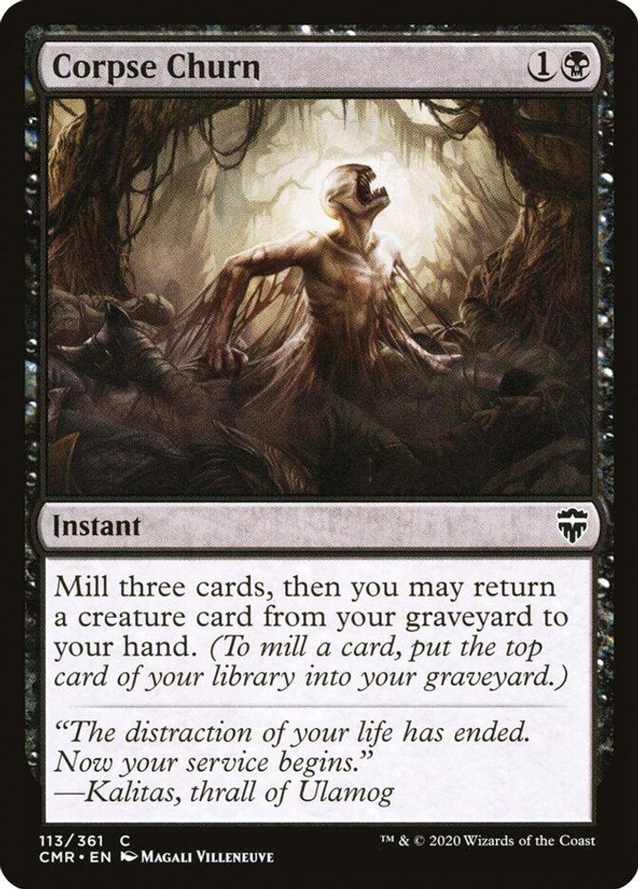 2020 Magic: The Gathering: Commander Legends (CMR) - Corpse Churn (#113, Common) (, Near Mint)