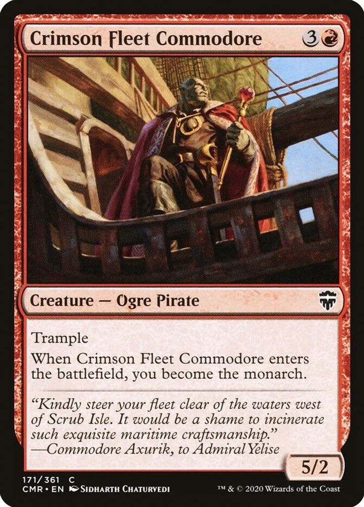 2020 Magic: The Gathering: Commander Legends (CMR) - Crimson Fleet Commodore (#171, Common) (, Near Mint)