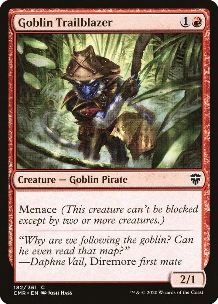 2020 Magic: The Gathering: Commander Legends (CMR) - Goblin Trailblazer (#182, Common) (, Near Mint)