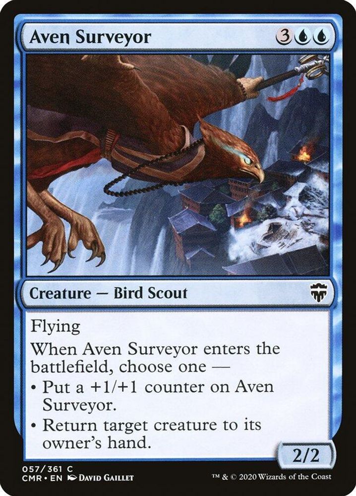2020 Magic: The Gathering: Commander Legends (CMR) - Aven Surveyor (#57, Common) (, Near Mint)