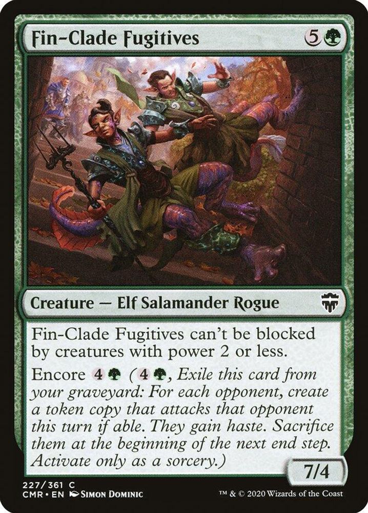 2020 Magic: The Gathering: Commander Legends (CMR) - Fin Clade Fugitives (#227, Common) (, Near Mint)