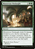 2020 Magic: The Gathering: Commander Legends (CMR) - Monstrous Onslaught (#244, Uncommon) (, Near Mint)