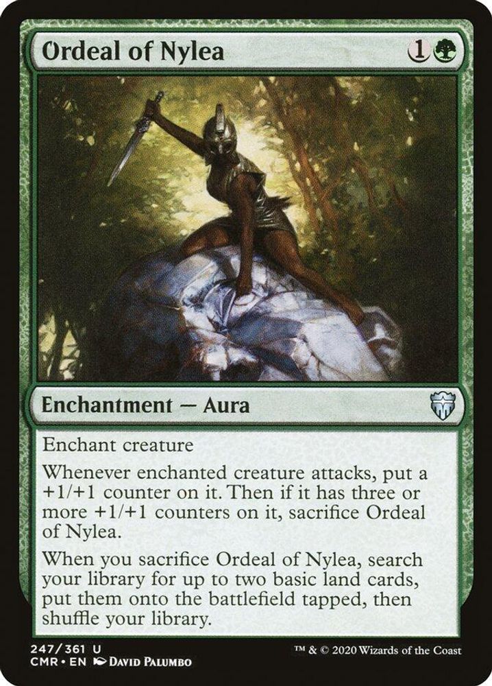 2020 Magic: The Gathering: Commander Legends (CMR) - Ordeal of Nylea (#247, Uncommon) (, Near Mint)