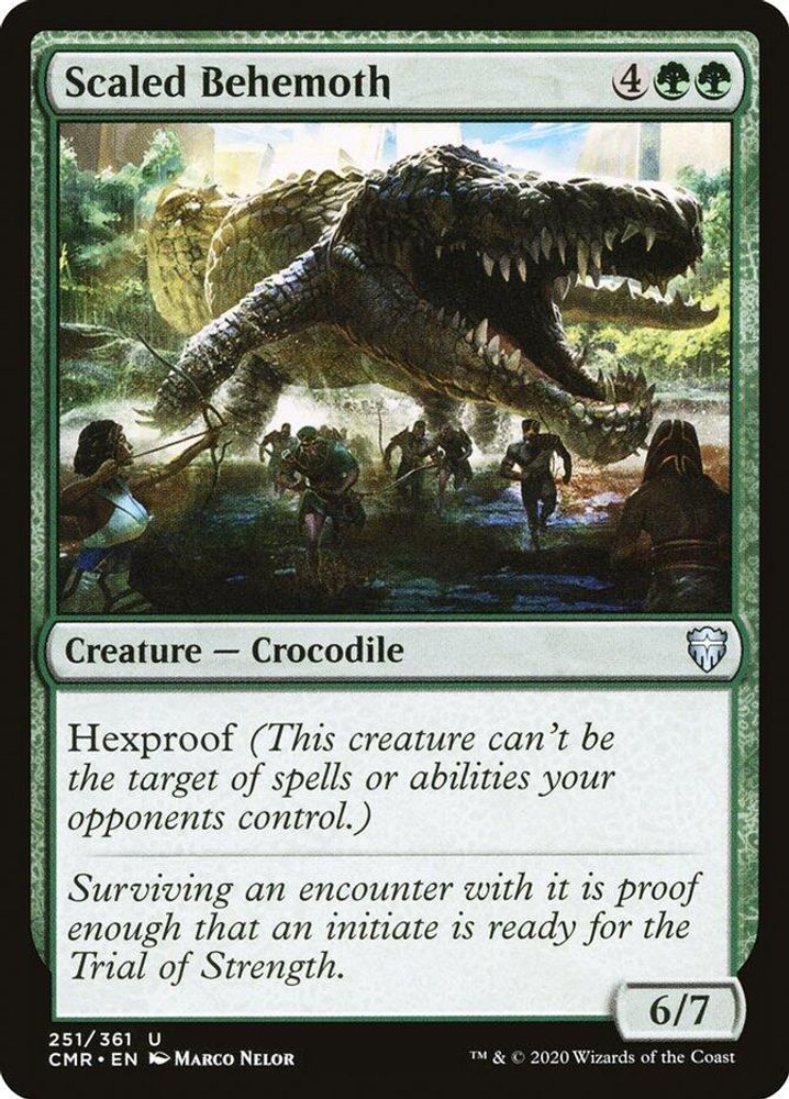 2020 Magic: The Gathering: Commander Legends (CMR) - Scaled Behemoth (#251, Uncommon) (, Near Mint)