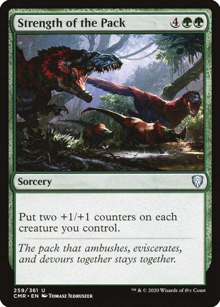 2020 Magic: The Gathering: Commander Legends (CMR) - Strength of the Pack (#259, Uncommon) (, Near Mint)