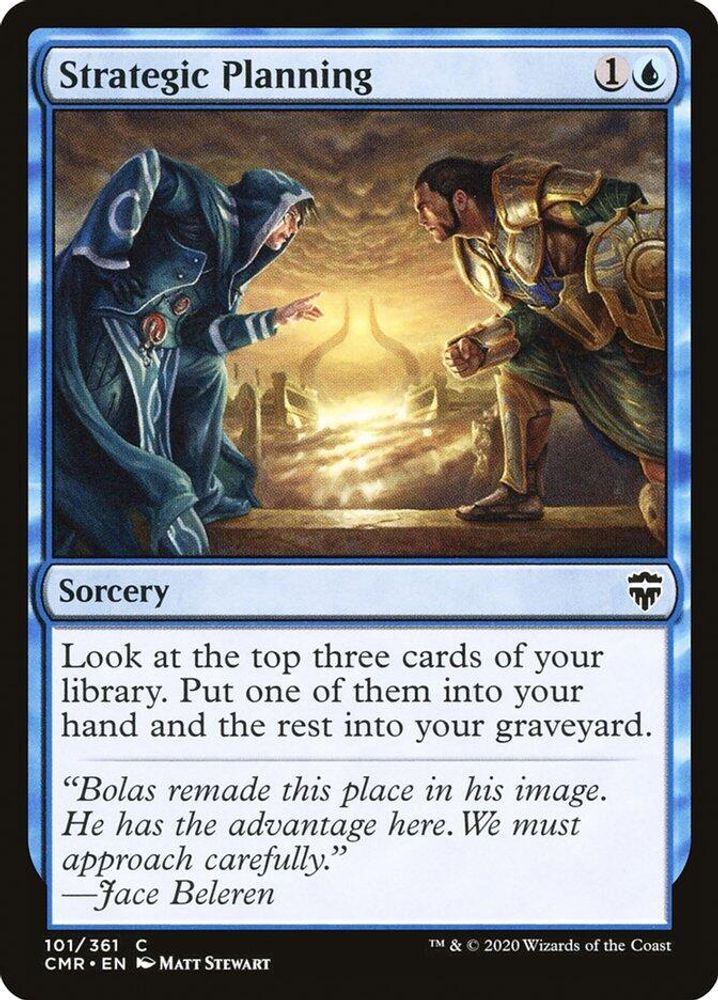 2020 Magic: The Gathering: Commander Legends (CMR) - Strategic Planning (#101, Common) (, Near Mint)