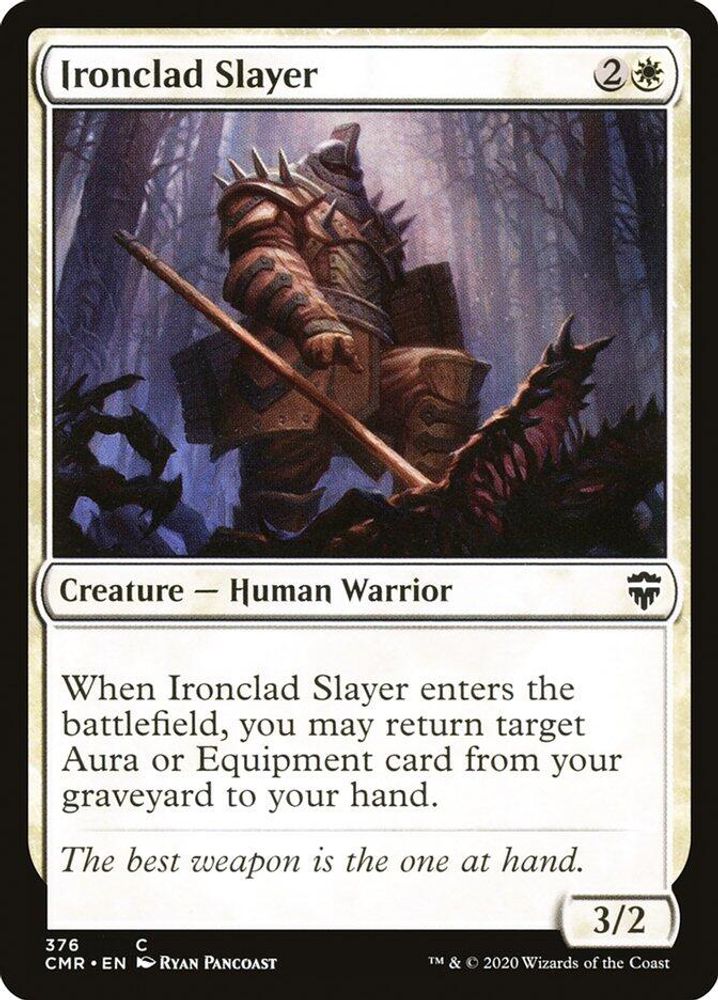 2020 Magic: The Gathering: Commander Legends (CMR) - Ironclad Slayer (#376, Common) (, Near Mint)
