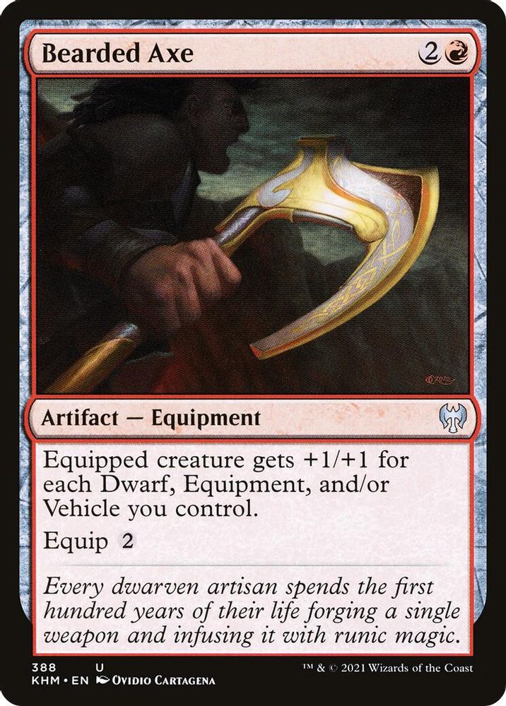 2021 Magic: The Gathering: Kaldheim (KHM) - Bearded Axe (#388, Uncommon) (, Near Mint)