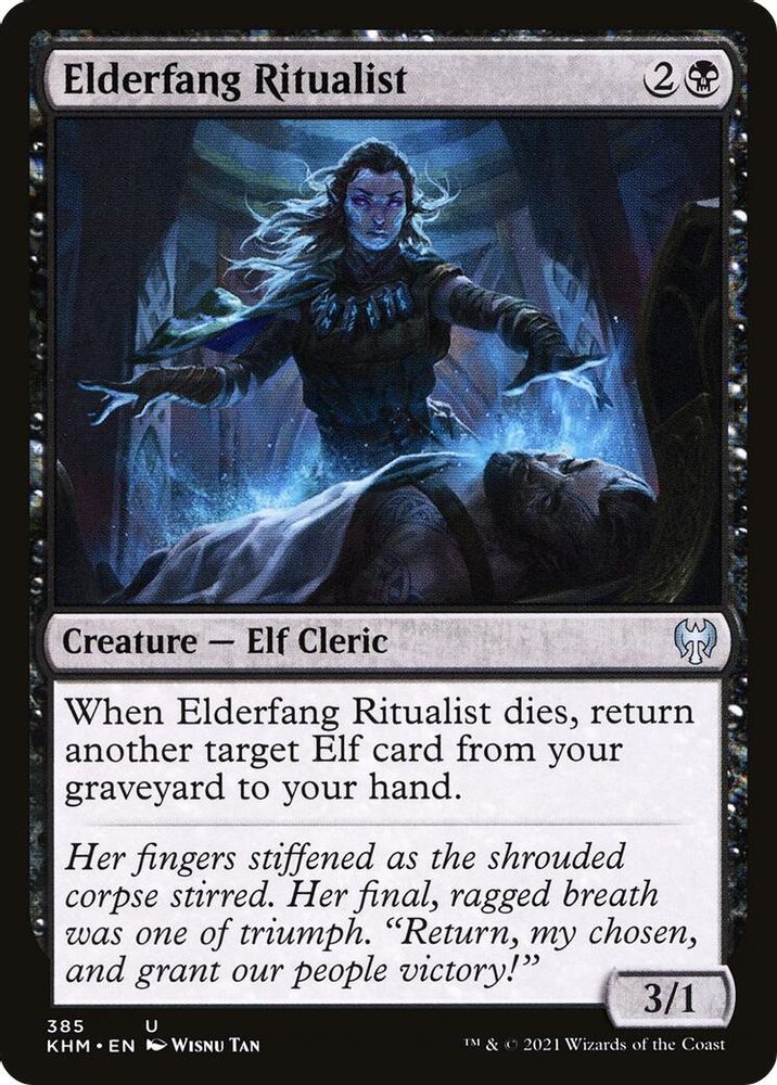 2021 Magic: The Gathering: Kaldheim (KHM) - Elderfang Ritualist (#385, Uncommon) (, Near Mint)