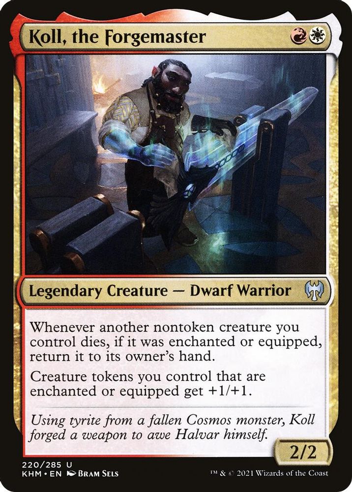 2021 Magic: The Gathering: Kaldheim (KHM) - Koll the Forgemaster (#220, Uncommon) (, Near Mint)