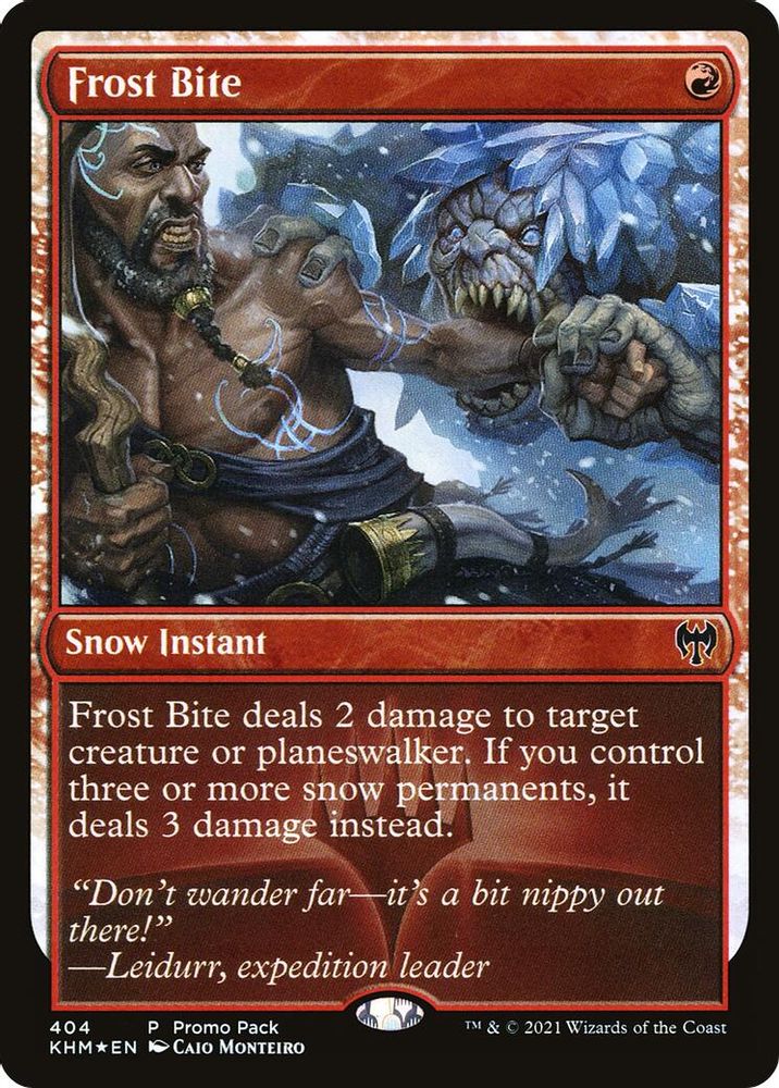 2021 Magic: The Gathering: Promo Pack: Kaldheim (PPKHM) - Frost Bite (#404, P) (, Near Mint)