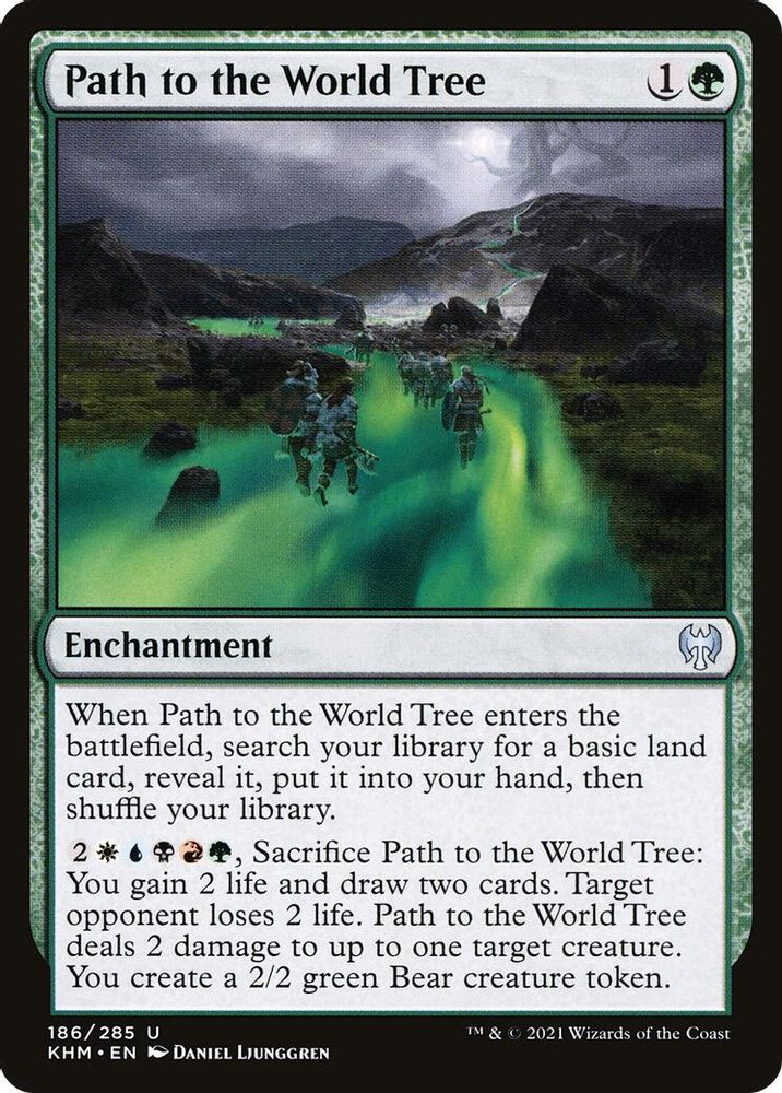 2021 Magic: The Gathering: Kaldheim (KHM) - Path to the World Tree (#186, Uncommon) (, Near Mint)
