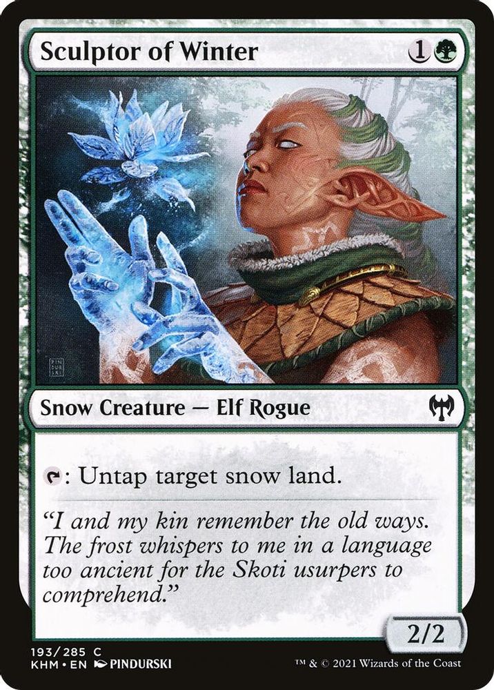 2021 Magic: The Gathering: Kaldheim (KHM) - Sculptor of Winter (#193, Common) (, Near Mint)