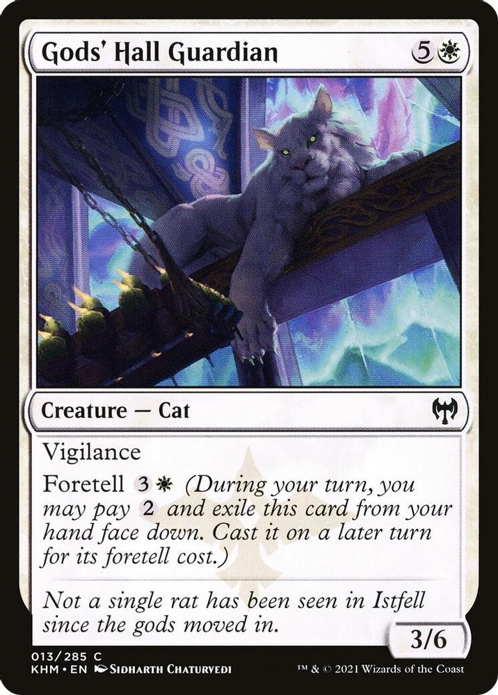 2021 Magic: The Gathering: Kaldheim (KHM) - Gods Hall Guardian (#13, Common) (, Near Mint)