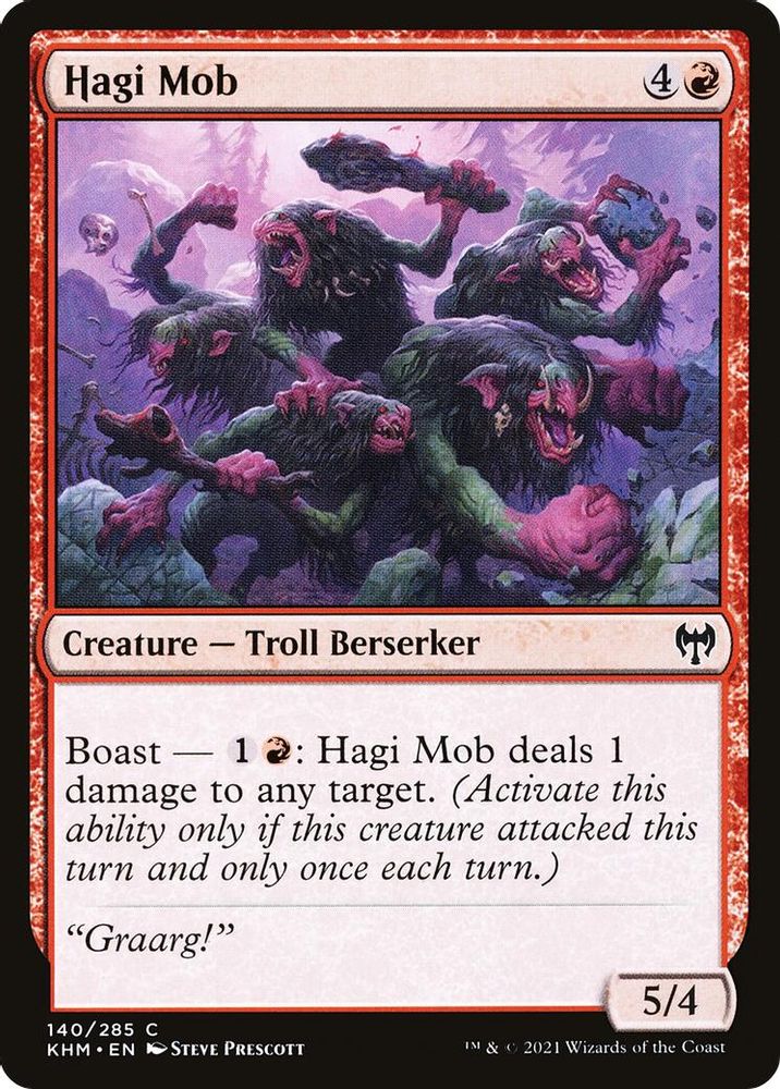 2021 Magic: The Gathering: Kaldheim (KHM) - Hagi Mob (#140, Common) (, Near Mint)