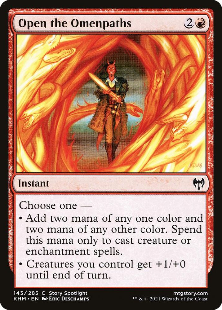 2021 Magic: The Gathering: Kaldheim (KHM) - Open the Omenpaths (#143, Common) (, Near Mint)