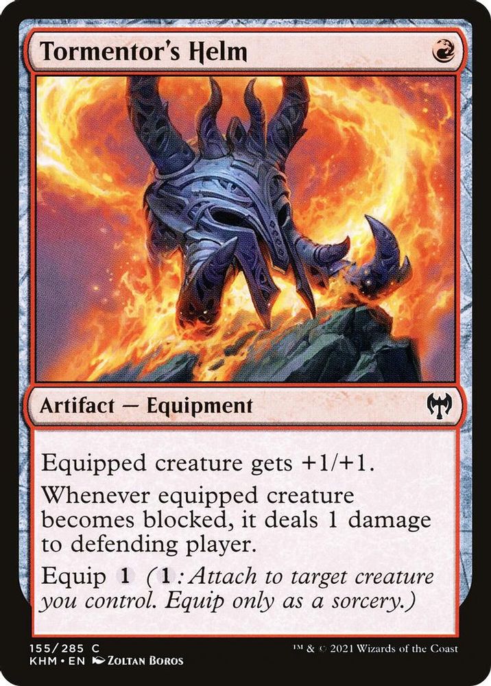 2021 Magic: The Gathering: Kaldheim (KHM) - Tormentors Helm (#155, Common) (, Near Mint)