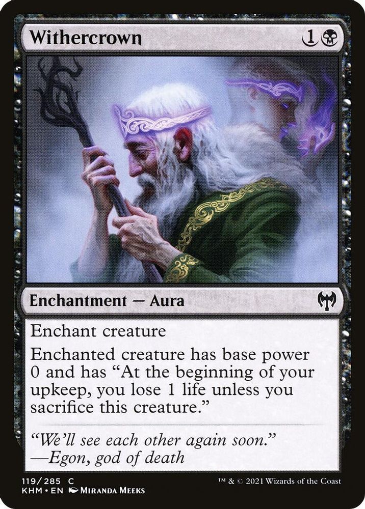 2021 Magic: The Gathering: Kaldheim (KHM) - Withercrown (#119, Common) (, Near Mint)
