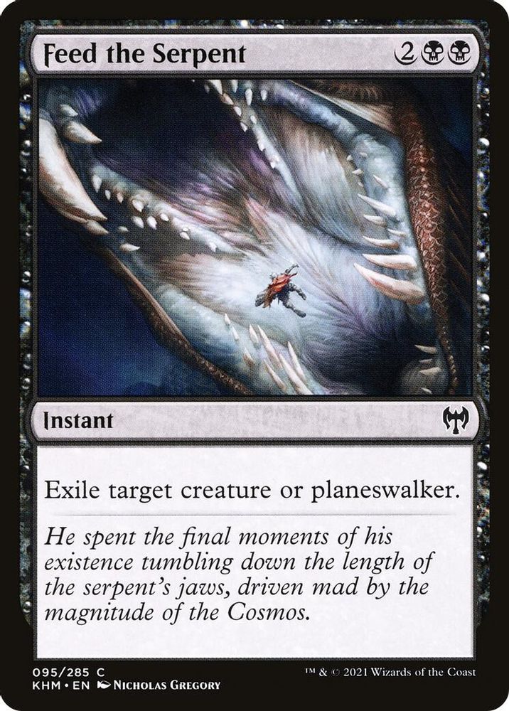 2021 Magic: The Gathering: Kaldheim (KHM) - Feed the Serpent (#95, Common) (, Near Mint)