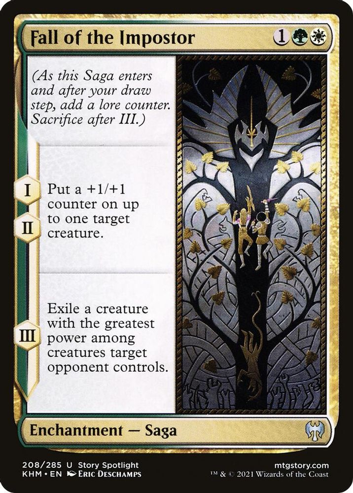 2021 Magic: The Gathering: Kaldheim (KHM) - Fall of the Impostor (#208, Uncommon) (, Near Mint)