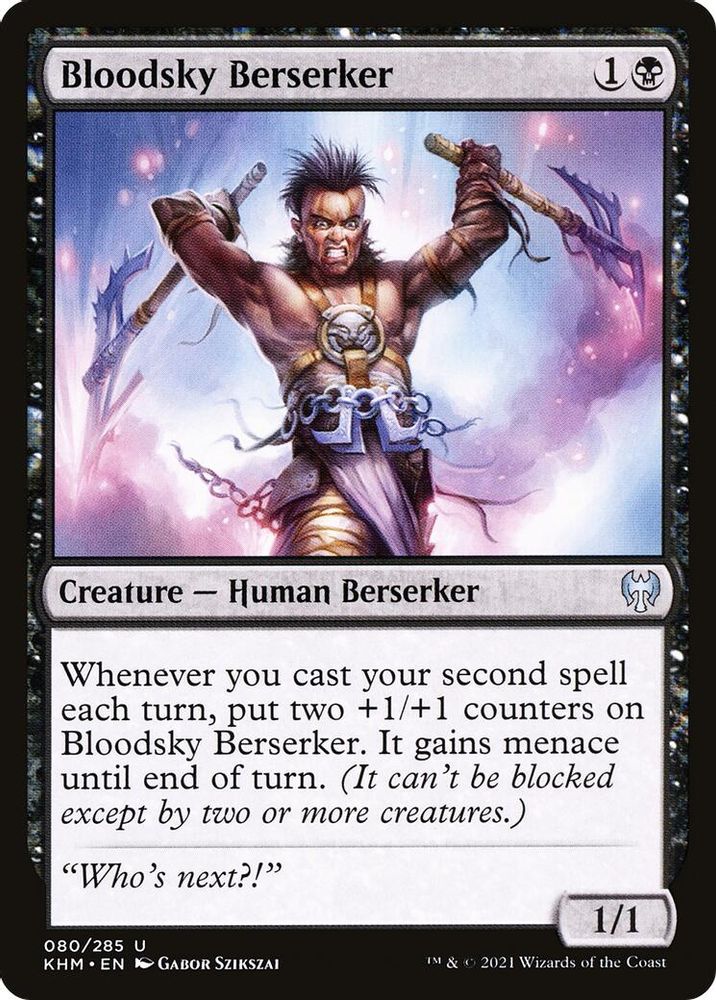 2021 Magic: The Gathering: Kaldheim (KHM) - Bloodsky Berserker (#80, Uncommon) (, Near Mint)