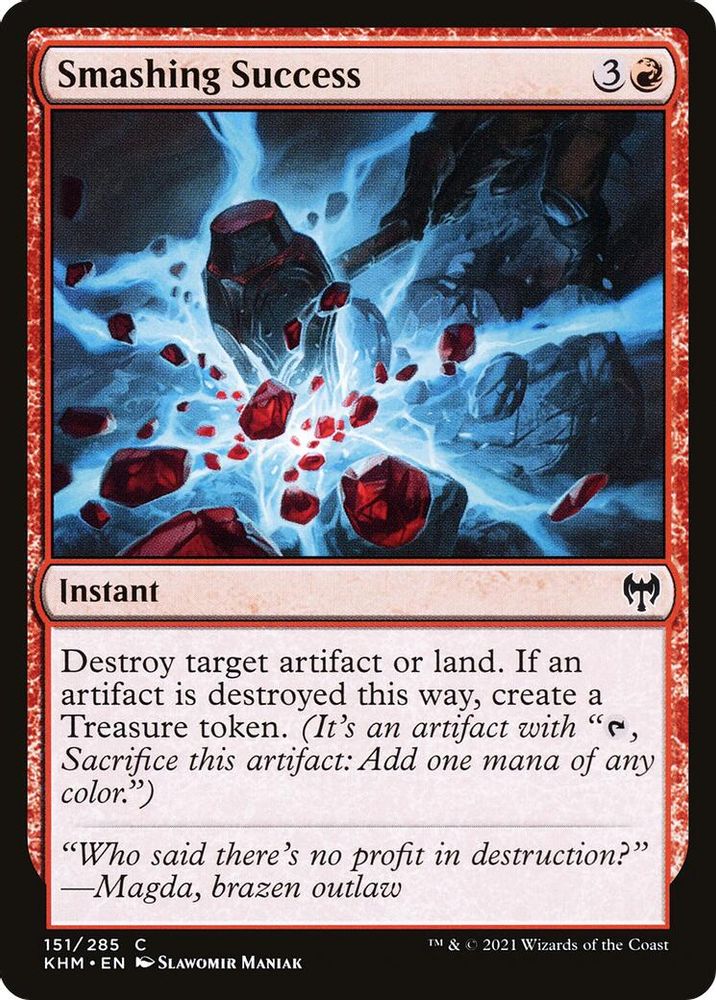 2021 Magic: The Gathering: Kaldheim (KHM) - Smashing Success (#151, Common) (, Near Mint)