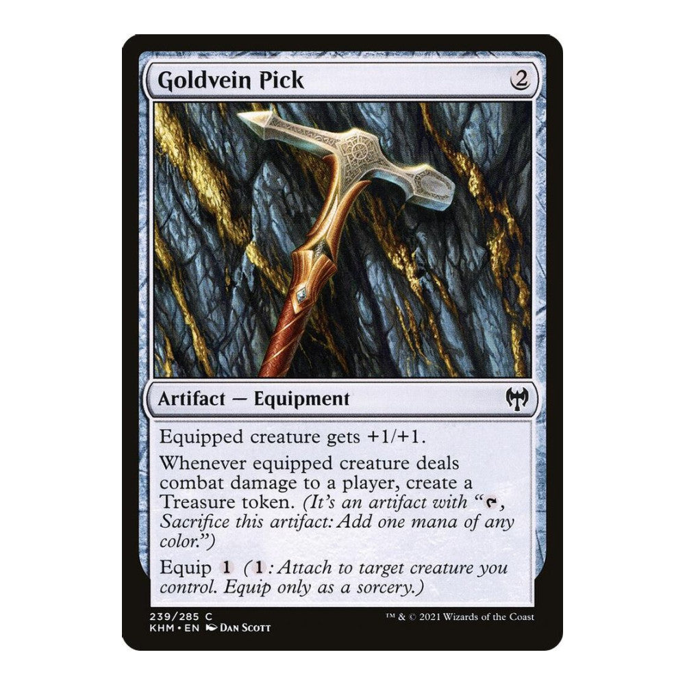 2021 Magic: The Gathering: Kaldheim (KHM) - Goldvein Pick (#239, Common) (, Near Mint)