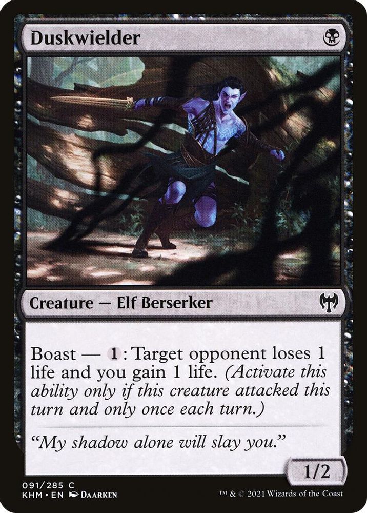 2021 Magic: The Gathering: Kaldheim (KHM) - Duskwielder (#91, Common) (, Near Mint)