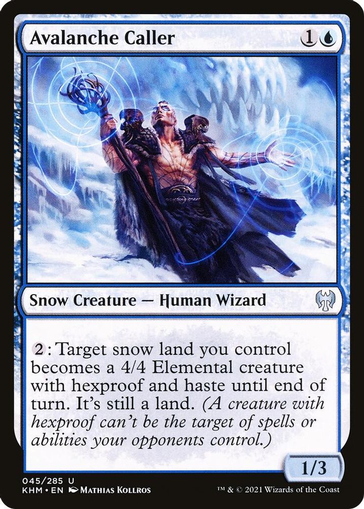 2021 Magic: The Gathering: Kaldheim (KHM) - Avalanche Caller (#45, Uncommon) (, Near Mint)