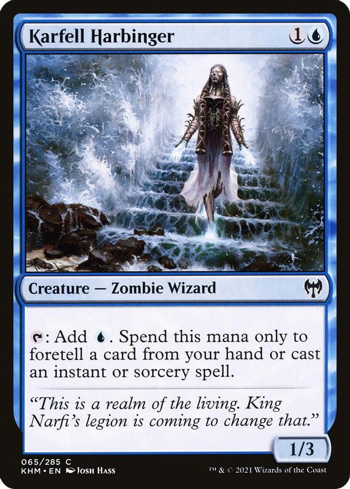 2021 Magic: The Gathering: Kaldheim (KHM) - Karfell Harbinger (#65, Common) (, Near Mint)